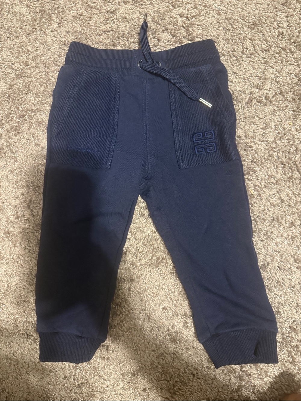 Givenchy Kids Navy Logo Sweatpants